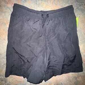 DSG Boys Small Woven Training Athletic Shorts, Smal With Elastic Waist Pure Blac